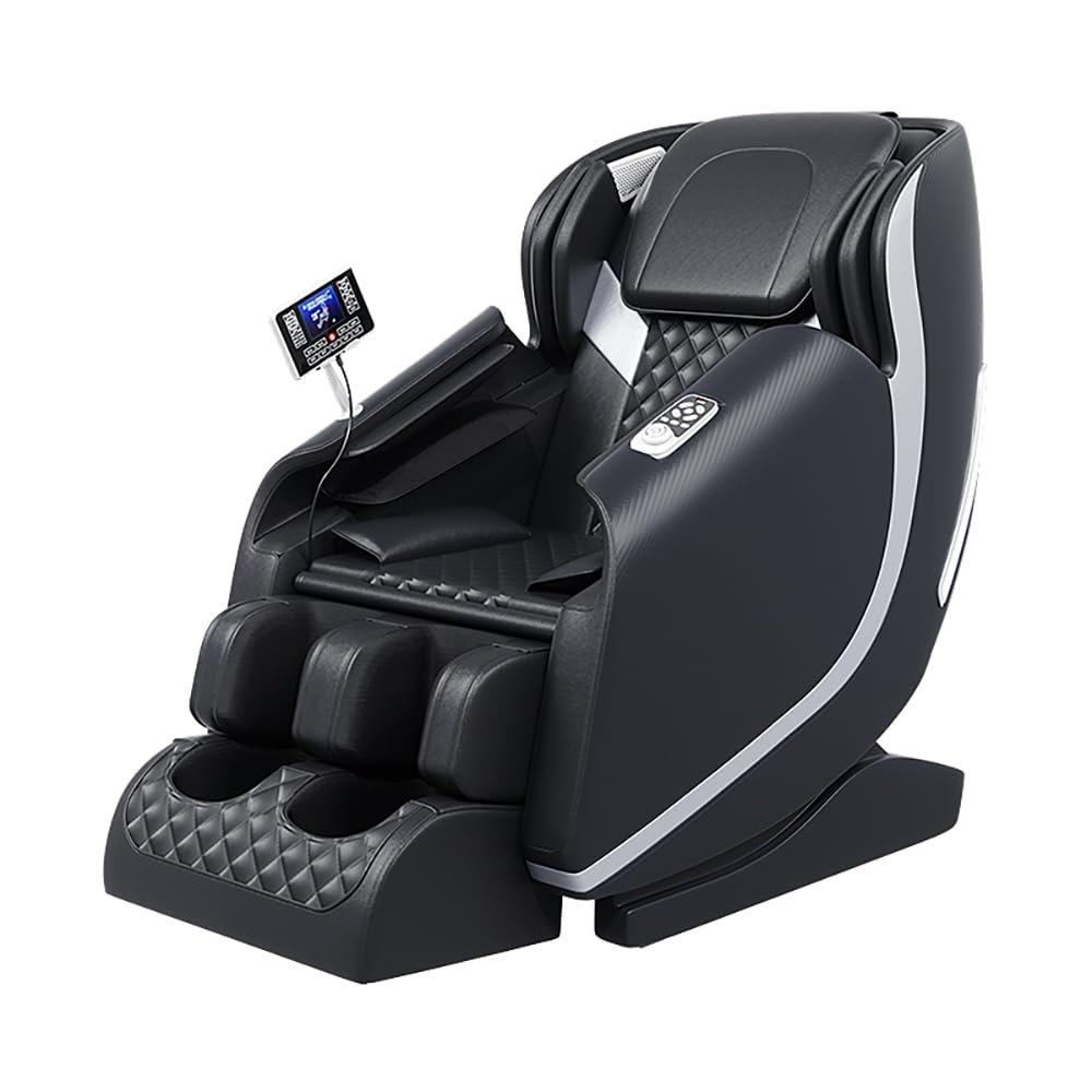 Massage Chair, Full Body Zero Gravity SL-Track 4D Full Body Massage Chairs,Spa Chair, with Bluetooth Speaker, Airbags, Heating, and Foot Massage Fit Office and Home (4d Black)