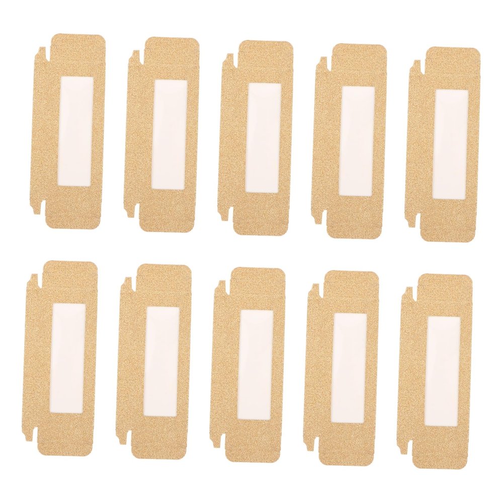 ADOCARN 24pcs Empty Eyelash Organizer Design Glitter False Eyelash Packaging Case for Easy Storage and Daily Use Transparent View Window for Quick Access