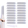 18 Pack Replacement Head for Finishing Touch Flawless Dermaplane Glo Sonic Facial Exfoliation Lighted, Dermaplane Refill Blades for Flawless Vibrating Dermaplane Razor,Safety Micro-guards for Skin view 1