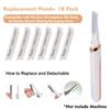 18 Pack Replacement Head for Finishing Touch Flawless Dermaplane Glo Sonic Facial Exfoliation Lighted, Dermaplane Refill Blades for Flawless Vibrating Dermaplane Razor,Safety Micro-guards for Skin view 2