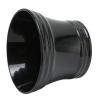 JTLB Shaving Soap Bowl Black Plastic Large Capacity Comfortable Grip Portable Shave Mug with Handle for Barber Home Travel view 2