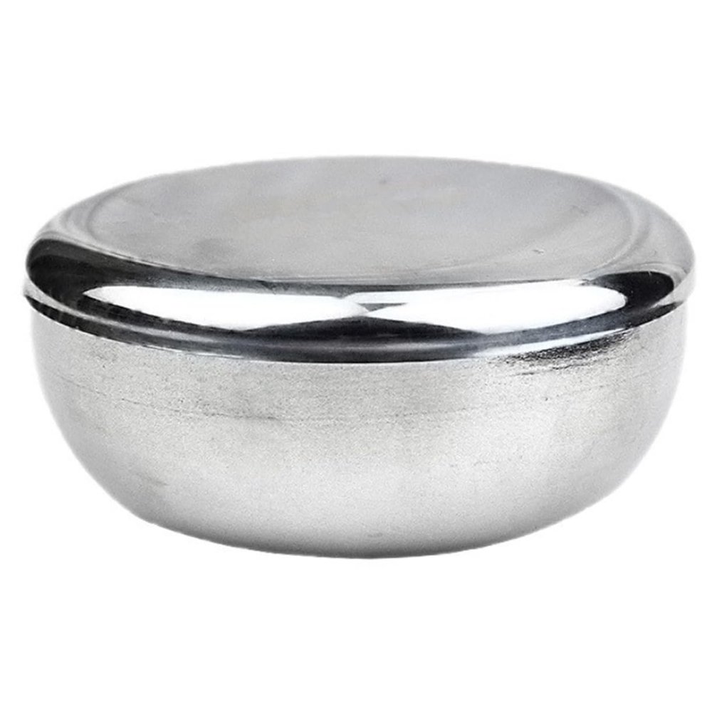 Ipetboom 1pc Stainless Steel Shaving Bowl Lid for Men Shaving Bubble Bowl for Traditional for Father's Day and Grooming Needs