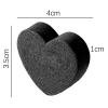 20 PCS Heart Shaped Nail File Nail Buffers Hearts Fingernail Sanding Sponge Nail Shaper Strips Finger Nail Filing Block Black view 2