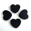 20 PCS Heart Shaped Nail File Nail Buffers Hearts Fingernail Sanding Sponge Nail Shaper Strips Finger Nail Filing Block Black view 4