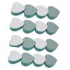 20PCS Mini Nail Files Heart Shape Nail Buffers Sponges Buffing Blocks for Gel Nails Shaper Sponge Finger Nail Filing Block Green view 1
