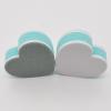 20PCS Mini Nail Files Heart Shape Nail Buffers Sponges Buffing Blocks for Gel Nails Shaper Sponge Finger Nail Filing Block Green view 3