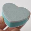 20PCS Mini Nail Files Heart Shape Nail Buffers Sponges Buffing Blocks for Gel Nails Shaper Sponge Finger Nail Filing Block Green view 4