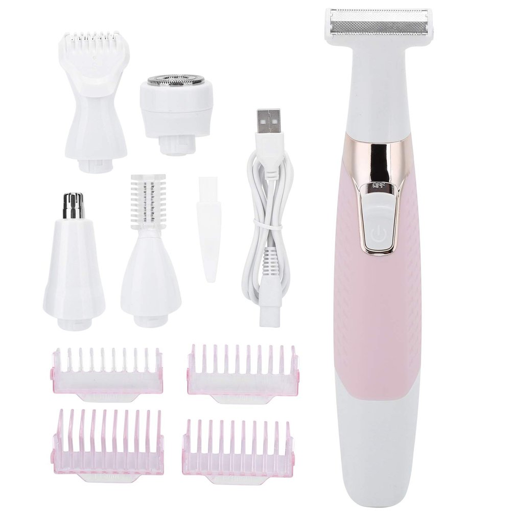 BTSEURY Electric Hair Remover, Electric Body Depilator, USB Rechargeable Women Shaver Painless 5 in 1 Hair Removal Machine