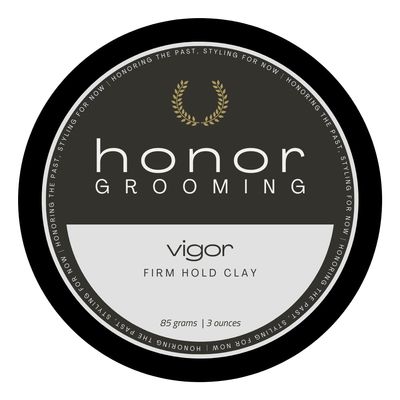 Honor Grooming - Vigor Firm Hold Clay, 3 oz. | Firm Hold | Flexible Control | Matte Finish | Great Definition | Lemongrass Scented
