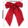 10 PCS Large Hair Bows for Women Girls Big Ribbon Bow Hair Clips with Long Tails Cute Hair Accessories for Women Girls Silky Satin Bows for Hair view 2