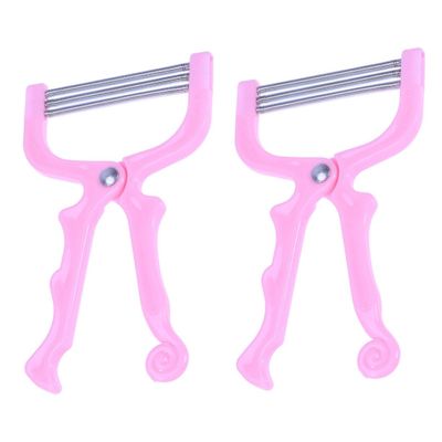 Ipetboom 1set Manual Facial Hair Remover Epilator Threading Tool for Facial Hair Removal Non-Skid Handle for Smooth Skin