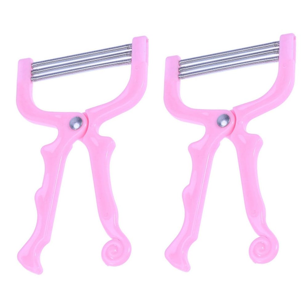 Ipetboom 1set Manual Facial Hair Remover Epilator Threading Tool for Facial Hair Removal Non-Skid Handle for Smooth Skin