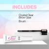 Ardell Brow Glue Crystal Clear - Instant Lamination Brow Gel with Styling Brush, All-day Extreme Hold Eyebrow Gel Clear for Fluffy, Defined Brows, 0.35 oz view 4