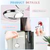 10 Pcs Compact Mirror Portable Metal Folding Mirror with Key Ring for Pockets Bags Wallets Travel Toiletries Gifts - Round view 3