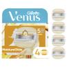 Venus MoistureGlide Women's Razor Blades, With Built-in Shave Gel Bars, 4 Razor Blade Refills, Holiday Gifts for Women view 1