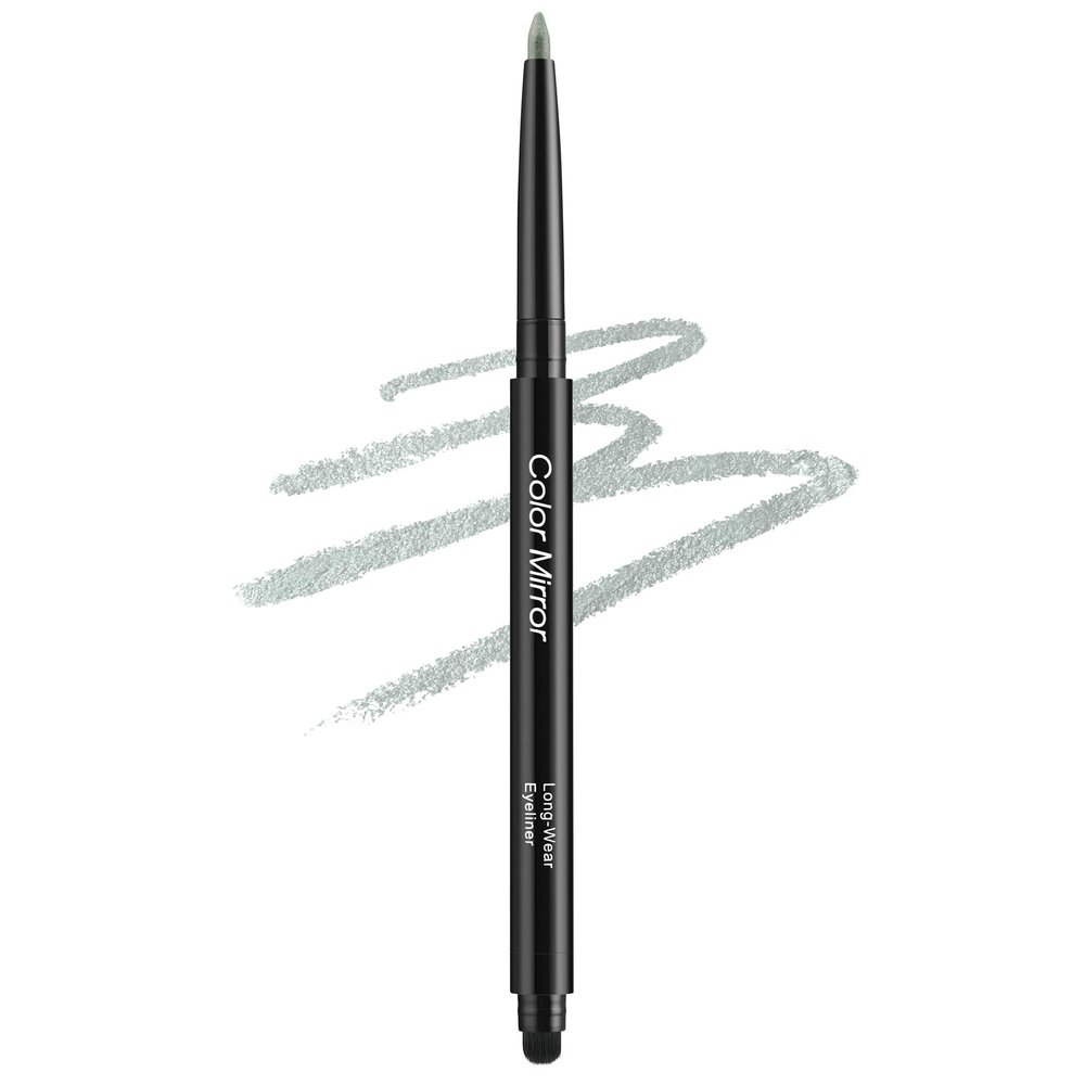 Color Mirror Smudge Proof Eyeliner, Waterproof Retractable Eye liner with Brush, Matte and Shimmer Eyeliner Pencil, Creamy Texture, Long lasting & Smooth(42 Avocado Shimmer)