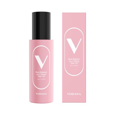 Vodana Hit Balance 24/7 Glossy Hair Oil - Korean Beauty for Shine & Nourishing Care - Fast Absorbing Watery Non Sticky Formula - With Jojoba Squalane Moringa Natural - 3.4 fl.oz