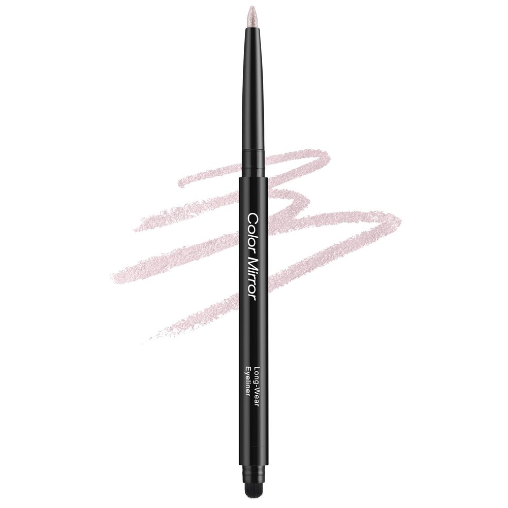 Color Mirror Smudge Proof Eyeliner, Waterproof Retractable Eye liner with Brush, Matte and Shimmer Eyeliner Pencil, Creamy Texture, Long lasting & Smooth(40 Sakura Shimmer)