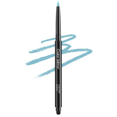Color Mirror Smudge Proof Eyeliner, Waterproof Retractable Eye liner with Brush, Matte and Shimmer Eyeliner Pencil, Creamy Texture, Long lasting & Smooth(09 Bright Blue Matte)