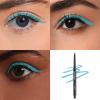 Color Mirror Smudge Proof Eyeliner, Waterproof Retractable Eye liner with Brush, Matte and Shimmer Eyeliner Pencil, Creamy Texture, Long lasting & Smooth(09 Bright Blue Matte) view 2