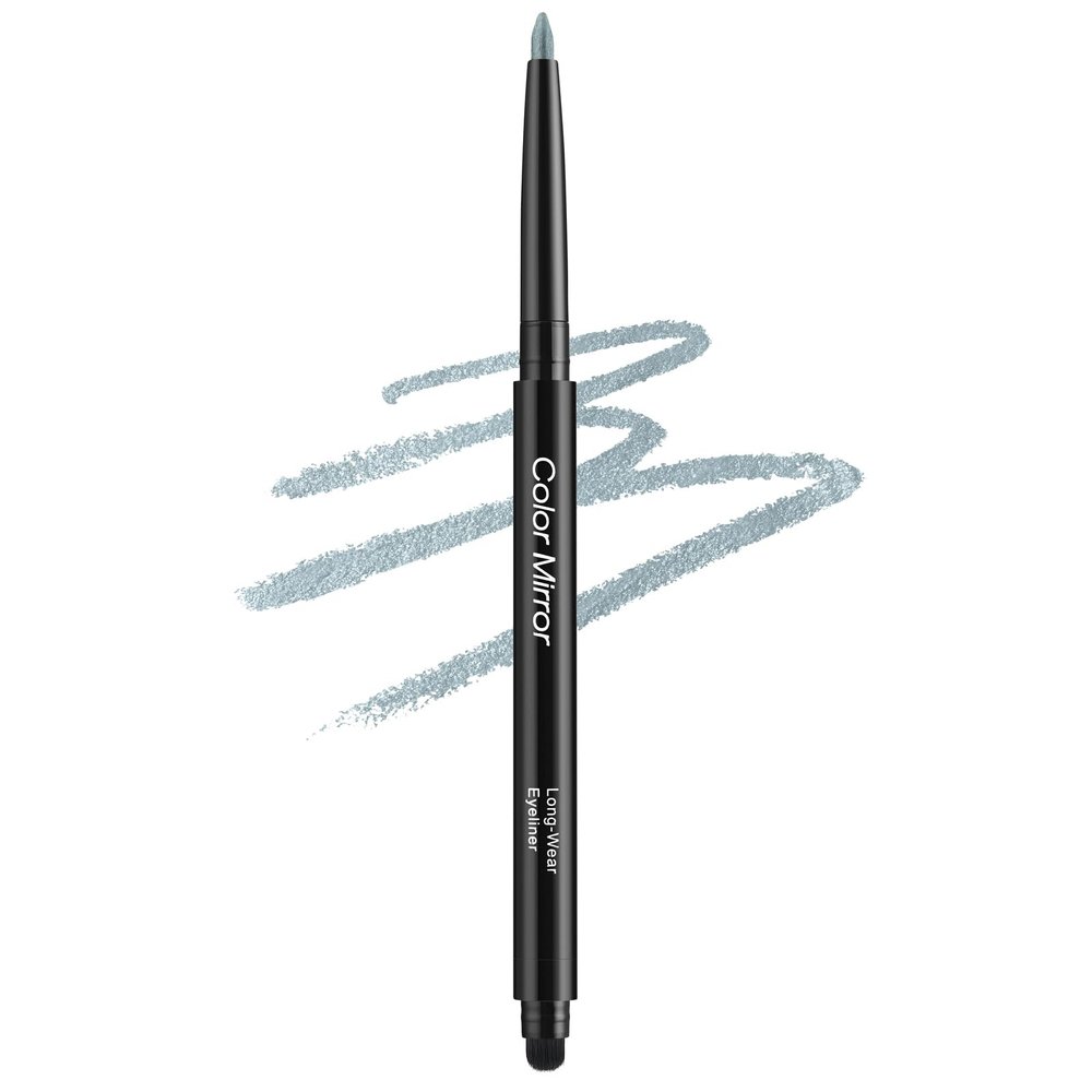 Color Mirror Smudge Proof Eyeliner, Waterproof Retractable Eye liner with Brush, Matte and Shimmer Eyeliner Pencil, Creamy Texture, Long lasting & Smooth(48 Gentian Flower Shimmer)
