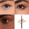 Color Mirror Smudge Proof Eyeliner, Waterproof Retractable Eye liner with Brush, Matte and Shimmer Eyeliner Pencil, Creamy Texture, Long lasting & Smooth(06 Orange Matte) view 2