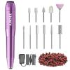 AIRSEE Studio Basic Adapter Portable Electric Nail Drill Machine for Professional, EFile for Acrylic Gel Nails and Manicure Pedicure Polishing Shape, Electric Nail File Kit for Salon Purple view 1
