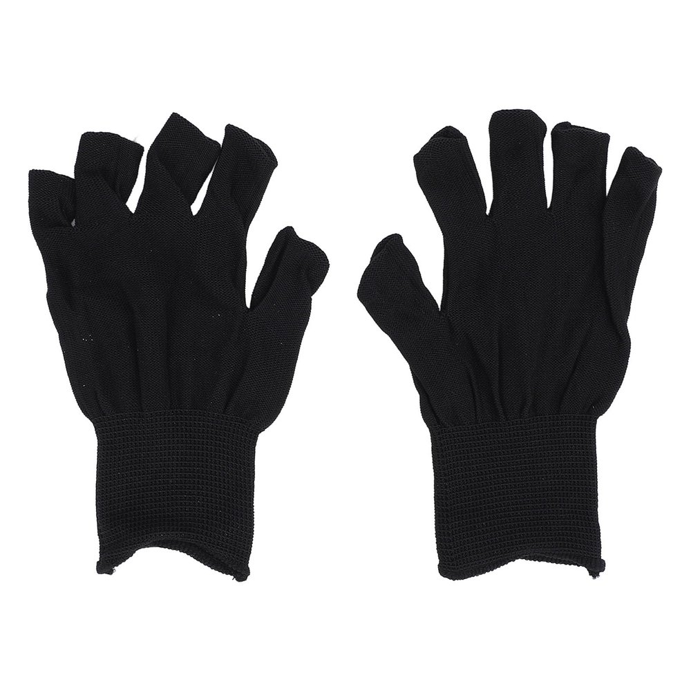 Ymiko Nail Lamp Gloves Breathable Fingerless Light Home Manicure Gloves and Amateurs