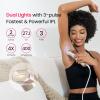 SALLOOT IPL Laser Hair Removal for Women and Men, 2 Lights & 4-Pulse Modes, 2 Sapphire Ice Cooling for Sensitive Skin, Targets Ingrown Hair, Permanent Hair Reduction for Bikini, Face & Body view 2