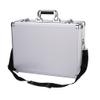 HIONJIN Aluminum Beauty Makeup Suitcase Hairpin Hair Clipper Storage Box Cosmetics Tool Box Shoulder Bag(E) view 1