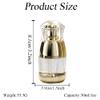 2Pcs 30ml/1oz Empty Clear Round Plastic Lotion Pump Bottle with Gold Pump Head Refillable Cosmetic Dispenser Travel Liquid Soap Container for Foundation Lotion Essential Oil view 2