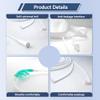 Unosuich Hydrogen Eye Glasses Hydrogen Eye Mask Patches Molecular H2 Gas Goggles Massager Protect Eyesight Hydrogen Eye Shield 3 in 1(Eye, Ear, Nose) view 4