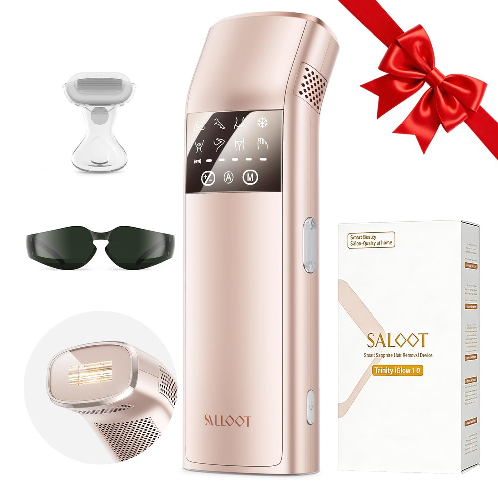 IPL Laser Hair Removal for Women and Men, 25J Triple-Pulse Permanent Hair Removal Device for Ingrown & Coarse Hair, 37F Painless Sapphire Ice Cooling Hair Removal for Legs, Facial, Armpits, Bikini