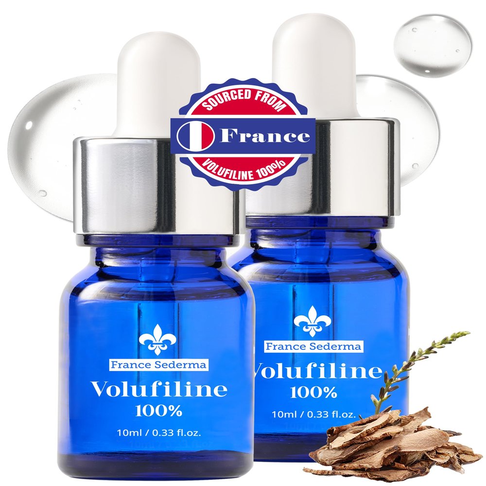 100% Volufiline Ampoules  Advanced Firming & Lifting Facial Ampoule from France Sederma, Intense Hydration & Skin Rejuvenation for Youthful, Perfect for Layering & DIY, 0.33 fl.oz (10ml) 2 Pack