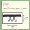 YTBYT 30 Pcs Wig Combs to Secure Wigs 7-Teeth Wig Clips with Cloth for Making Wig Caps (Dark Brown) view 2