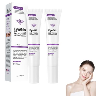 Ceoerty EyeGlo Bee Venom Collagen Eye Cream, Advanced Anti Aging Eye Cream, Sporty EyeGlo Bee Venom Collagen Eye Cream For Dark Circles, Puffiness & Bags, Reduce Wrinkles, Fine Lines (2 Pack)