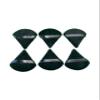6-piece set of black triangular makeup sponge puffs suitable for body and face loose powder and set makeup universal view 1