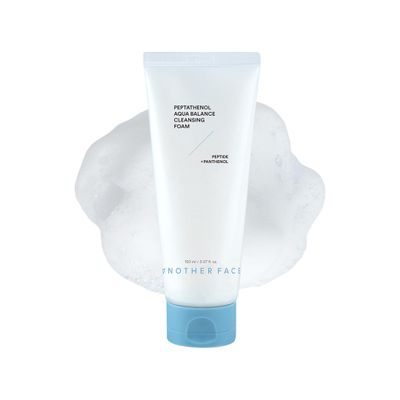 ANOTHERFACE PEPTATHENOL Aqua Balance Cleansing Foam 5.07 Fl. Oz., Peptied, Panthenol, Daily Low pH Facial Deep Cleanser, Hydrating Bubble Foam, Korean Skin Care, Mild for Sensitive Skin, Vegan