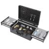 HYYKJ-US Barber Case,Barber Carrying Cases,Barber Cases for Clippers and Supplies,Hairdresser Tool Box Organizer Traveling Case, Portable Travel Barber Suitcase for Clippers and Supplies view 3