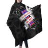 Custom Barber Cape Hairdresser Cape, Add Your Photo Text Logo Personalized Salon Cape for Men, Customized Hair Cutting Cape for Home Salon Barbershop view 2
