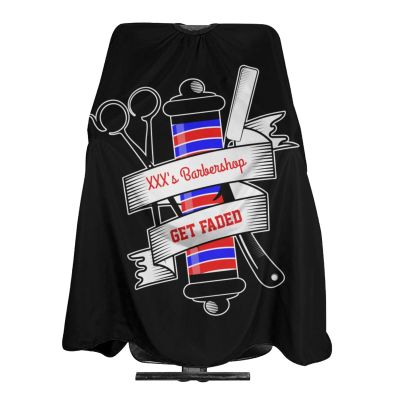 Custom Barber Cape Hairdresser Cape, Add Your Photo Text Logo Personalized Salon Cape for Men, Customized Hair Cutting Cape for Home Salon Barbershop