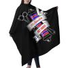 Custom Barber Cape Hairdresser Cape, Add Your Photo Text Logo Personalized Salon Cape for Men, Customized Hair Cutting Cape for Home Salon Barbershop view 2