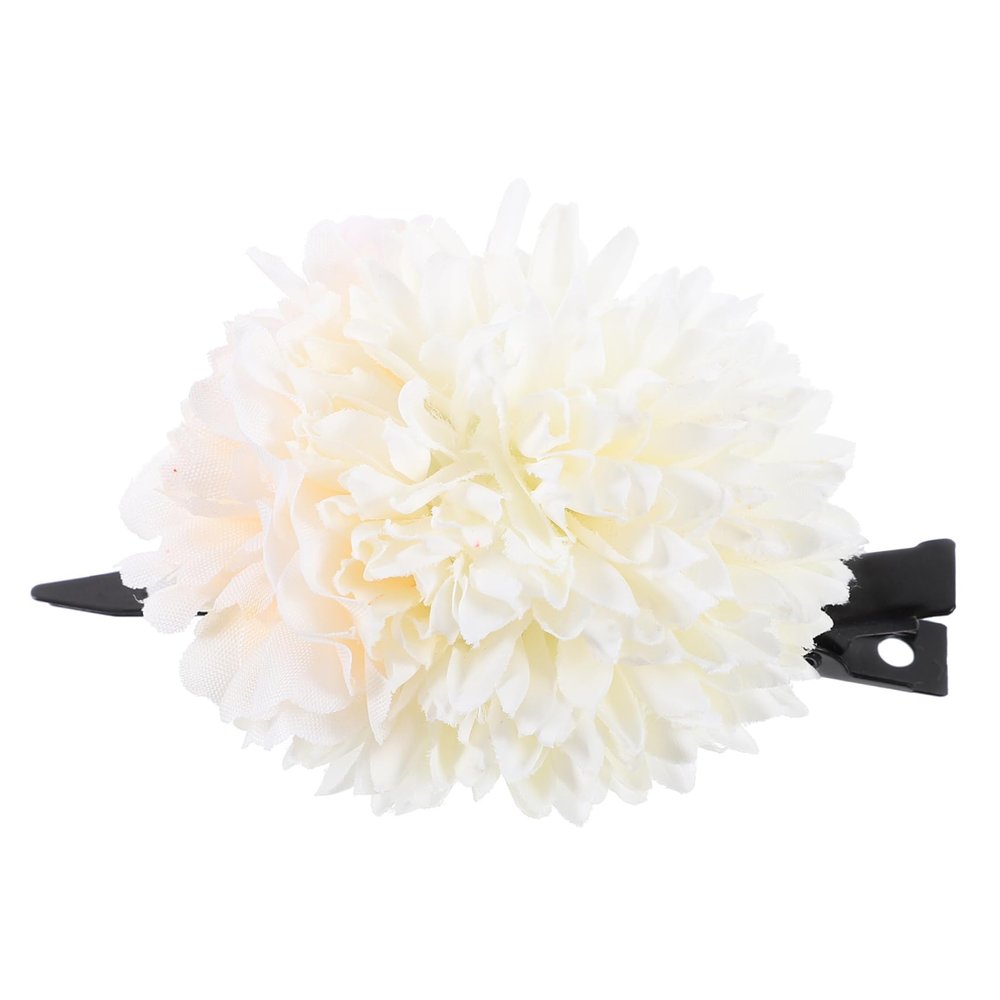 MOBUTOFU Floral Hair Clip for Women Elegant Chrysanthemum Barrette for Festivals Japanese Flower Accessory Vibrant Style for Special Occasions