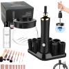 Brush Cleaning Kit, Makeup Brush Cleaning Kit, With 3 Adjustable Speeds, 8 Size Rubber Collars, 30s Automatic Brush Washer And Dryer (Black, Charge Type) view 1