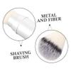 NULYLU Men's Shave Brush Hair Wet Shave Beard Brush for Men Travel Shaving Tool view 4