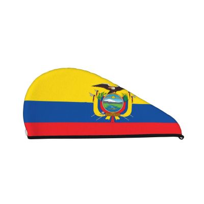 DLXW Flag of Ecuador Microfiber Hair Towel Wet Hair Bandana Dry Hair Wrapped Towel Anti-frizz Quick Drying Suitable for All Hairstyles