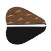 DLXW Chocolate Squares Cake Microfiber Hair Towel Wet Hair Bandana Dry Hair Wrapped Towel Anti-frizz Quick Drying Suitable for All Hairstyles view 2