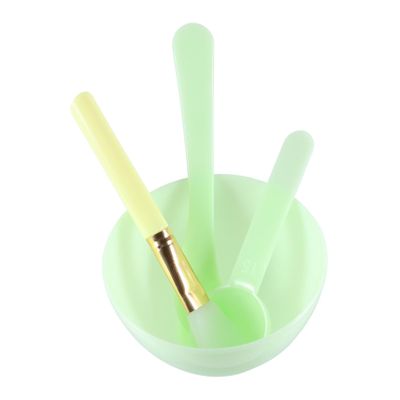 Ipetboom Silicone Facial Mask Bowl Kit with Mixing Rod and Brush Durable Tools for Application and Mixing