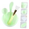 Ipetboom Silicone Facial Mask Bowl Kit with Mixing Rod and Brush Durable Tools for Application and Mixing view 2