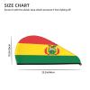 DLXW Flag of Bolivia Microfiber Hair Towel Wet Hair Bandana Dry Hair Wrapped Towel Anti-frizz Quick Drying Suitable for All Hairstyles view 4